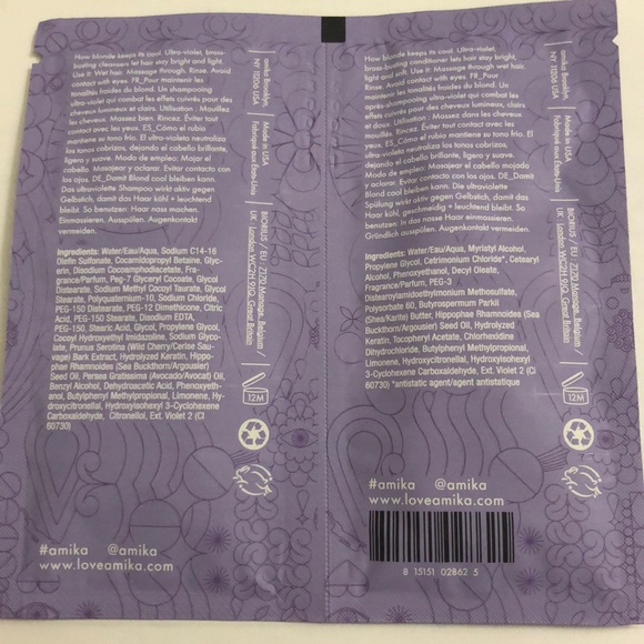 Amika: Bust Your Brass Shampoo & Conditioner - Picture 2 of 2